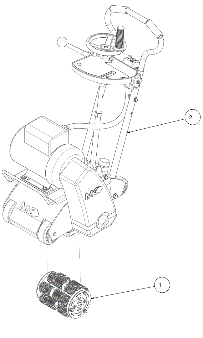 Section 04 Diagram and Parts List for SG-5  MK Diamond Grinder